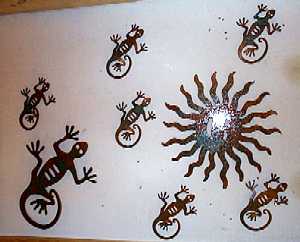 INDIAN LIZARD ART:  
image � High Contry Furniture 
www.highcountryfurniture.com/