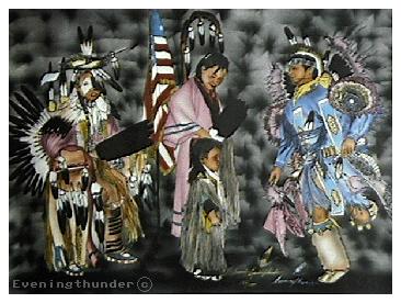 Painting: When We Dance The Spirits Dance by
L David Evening Thunder