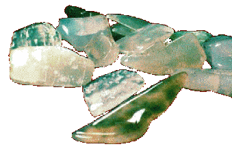 Moss Agate photo from 
Oregon Rockhounds Online - 
Ochoco Mountains and Paulina