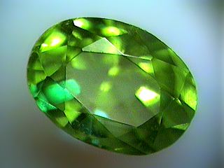 Faceted Peridot - Oval &copy theimage.com